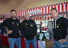 Jaap Bos, Gerard de Pee en Bas Groeneveld van TvA Organics en TruGarlic.